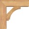 Ekena Millwork Imperial Block Smooth Bracket w/ Offset Brace, Western Red Cedar, 5 1/2"W x 16"D x 16"H BKT0604X16X16IMP05SWR - alternate 4